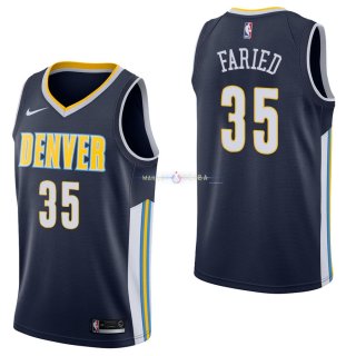 Maillot Denver Nuggets Nike NO.35 Kenneth Faried Marine Icon