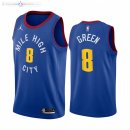 Maillot NBA Nike Denver Nuggets NO.8 Jeff Green Bleu Statement 2021