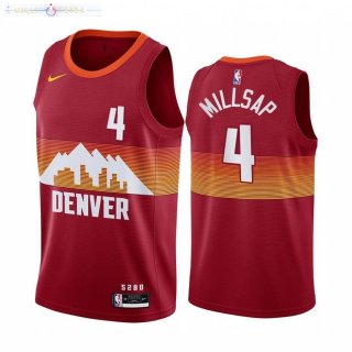 Maillot Denver Nuggets Nike NO.4 Paul Millsap Orange Ville 2020-21