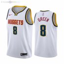 Maillot NBA Nike Denver Nuggets NO.8 Jeff Green Nike Blanc Association 2021-22