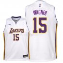 Maillot Enfants Los Angeles Lakers NO.15 Moritz Wagner Blanc Association 2018