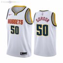 Maillot NBA Nike Denver Nuggets NO.50 Aaron Gordon Nike Blanc Association 2021-22