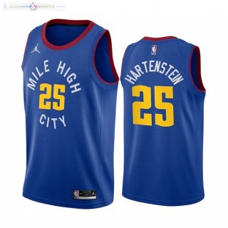 Maillot Denver Nuggets Nike NO.25 Isaiah Hartenstein Bleu Statement 2020-21