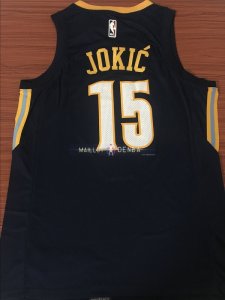 Maillot Denver Nuggets Nike NO.15 Nikola Jokic Nike Marine Ville