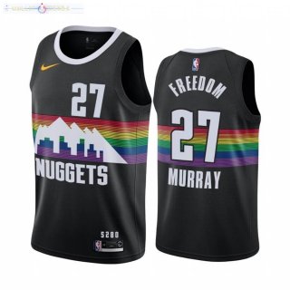 Maillot Denver Nuggets Nike NO.27 Jamal Murray Nike Noir Ville 2020