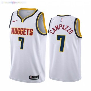 Maillot Denver Nuggets Nike NO.7 Facundo Campazzo Blanc Association 2020-21