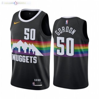 Maillot NBA Nike Denver Nuggets NO.50 Aaron Gordon Nike Noir Ville 2021