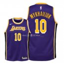 Maillot Enfants Los Angeles Lakers NO.10 Sviatoslav Mykhailiuk Pourpre Statement 2018-19