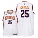 Maillot Enfants Phoenix Suns NO.25 Mikal Bridges Blanc Association 2018