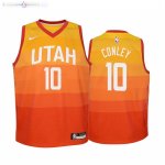 Maillot NBA Enfant Utah Jazz NO.10 Mike Conley Nike Jaune Ciuda 2019-20