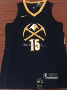 Maillot Denver Nuggets Nike NO.15 Nikola Jokic Nike Marine Ville