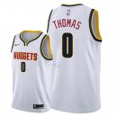 Maillot Denver Nuggets Nike NO.0 Isaiah Thomas Blanc Association 2018/2019