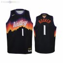 Maillot NBA Enfants Suns NO.1 Devin Booker Noir Ville 2021