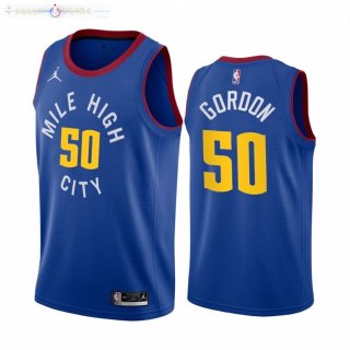 Maillot NBA Nike Denver Nuggets NO.50 Aaron Gordon Bleu Statement 2021