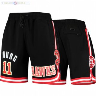 Pantalon Atlanta Hawks NO.11 Trae Young Rouge Noir 2021