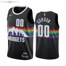 Maillot NBA Nike Denver Nuggets NO.00 Aaron Gordon Nike Noir Ville 2021