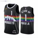 Maillot Denver Nuggets Nike NO.1 Michael Porter Jr. Nike Noir Ville 2020