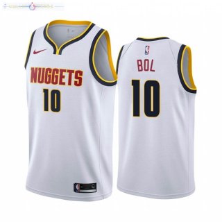 Maillot Denver Nuggets Nike NO.10 Bol Bol Blanc Association 2020