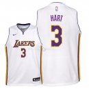 Maillot Enfants Los Angeles Lakers NO.3 Josh Hart Blanc Association 2018