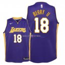 Maillot Enfants Los Angeles Lakers NO.18 Joel Berry II Pourpre Statement 2018