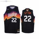 Maillot NBA Enfants Suns NO.22 Deandre Ayton Noir Ville 2021