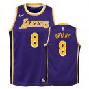 Maillot Enfants Los Angeles Lakers NO.8 Kobe Bryant Pourpre Statement 2018-19