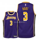 Maillot Enfants Los Angeles Lakers NO.3 Josh Hart Pourpre Statement 2018-19