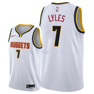 Maillot Denver Nuggets Nike NO.7 Trey Lyles Blanc Association 2018/2019