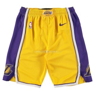 Pantalon Enfants Los Angeles Lakers Nike Jaune 2018