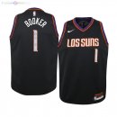 Maillot NBA Enfant Phoenix Suns NO.1 Devin Booker Nike Noir Ville 2019-20